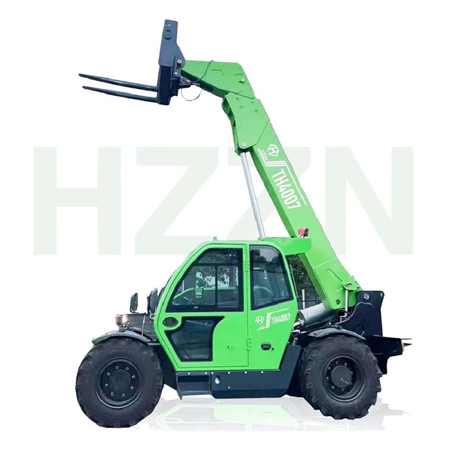 HZTH4007 , 4 ton telehandler, 4 ton 6 m telehandler, 4 ton 7 m telehandler, telehandler with tire handler, telehandler for mining truck tire