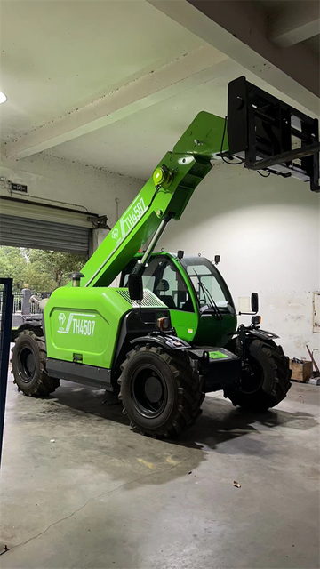 HZTH4507, 4.5 ton telehandler, 4.5 ton 7 m telehandler, 4.5 ton 6 m telehandler, telehandler with four wheel drivde , telehandler with four wheel steering